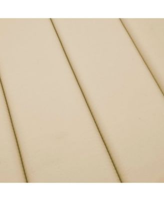 Sun Lounger Cushion Beige 78.7"x19.7"x1.2" Fabric