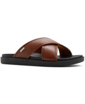 Men's Mario Leather Slip On Sandals