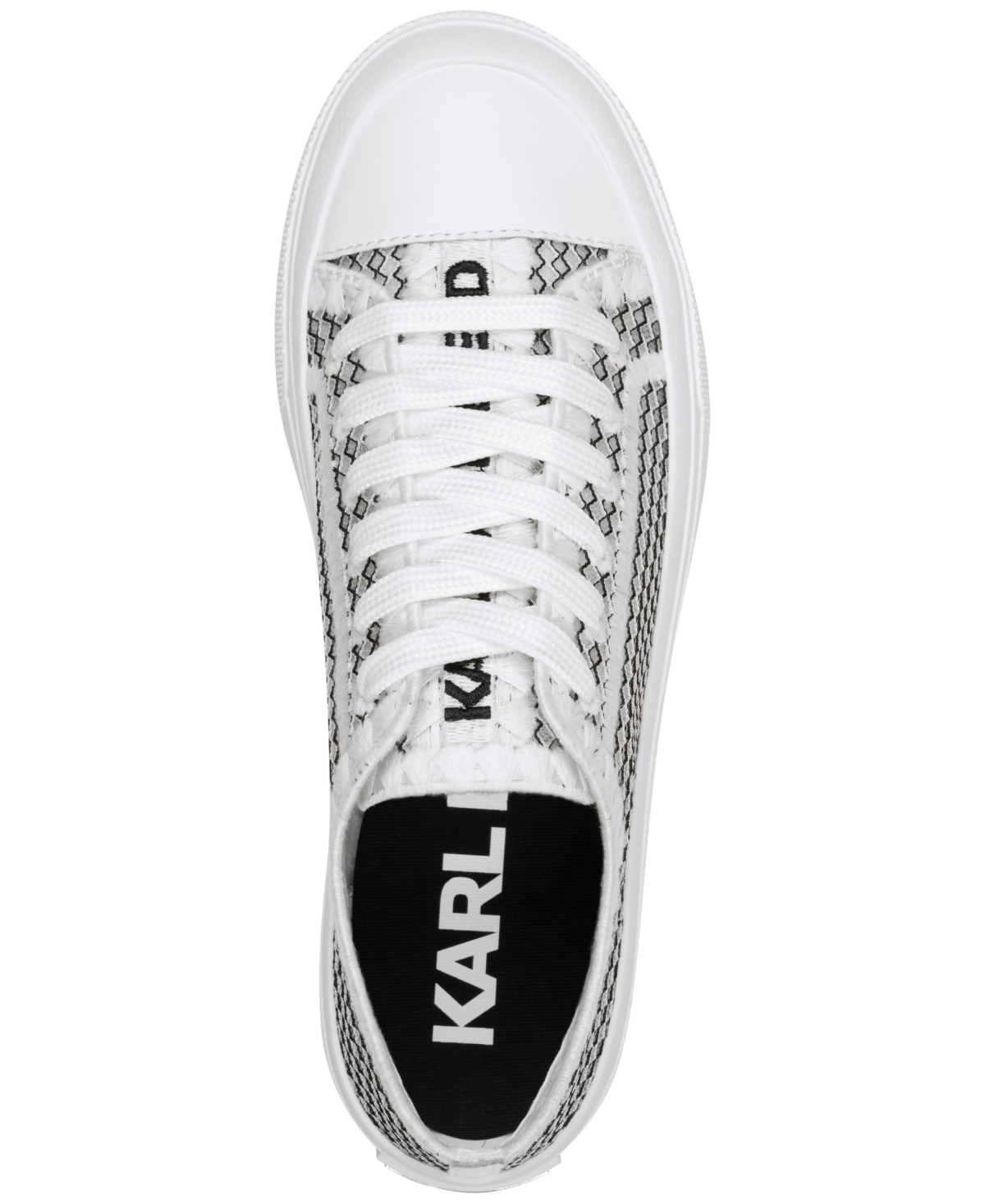 Karl Lagerfeld Women's Giddeon Sneakers In White,black