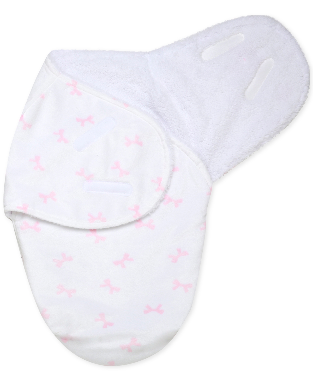 Shop Little Me Baby Girls Wearable Bow Swaddle In White