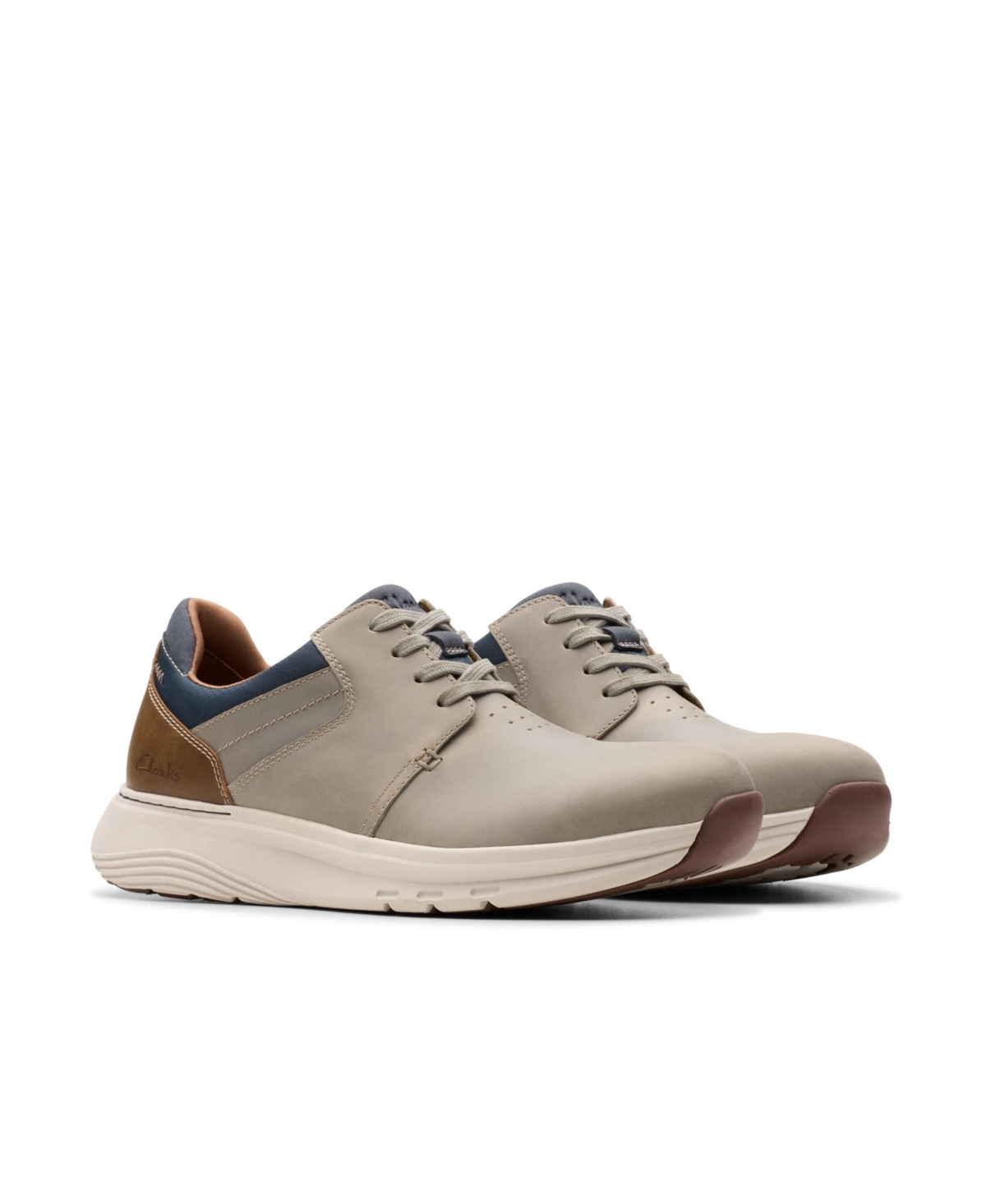 Clarks Men's Collection Motion Trek Pt Shoes In Taupe Combi Nubuck