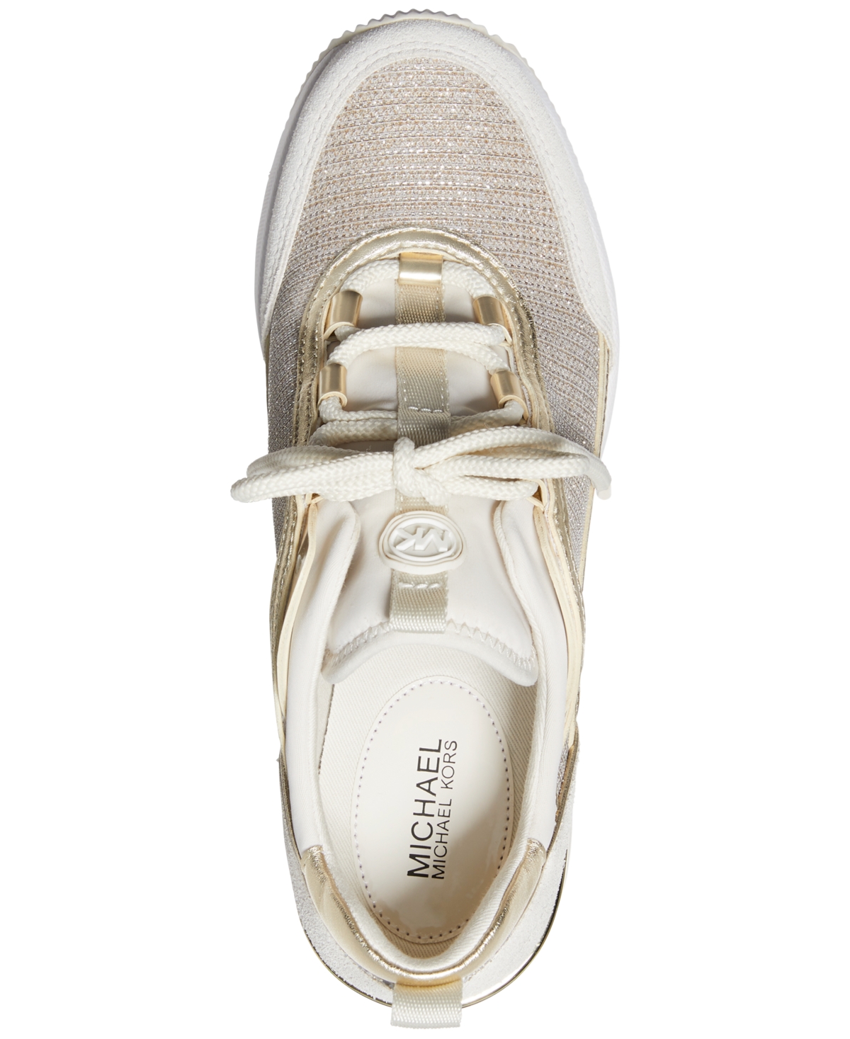 Michael Kors Michael  Women's Lolly Wedge Trainer Sneakers In Champagne