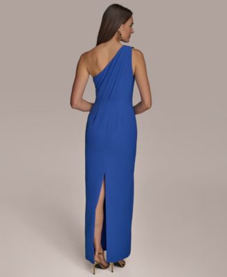 【Donna Karan New York】Hardware-Trim One-Shoulder Gown Donna Karan New York Women's Hardware-Trim One-Shoulder Gown