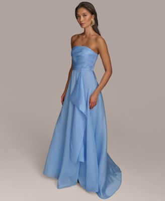 Women's Ruched Strapless Gown