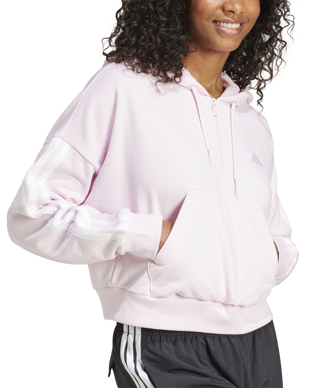 Adidas Originals Women's The Essentials Relaxed Hooded Track Jacket In Clear Pink