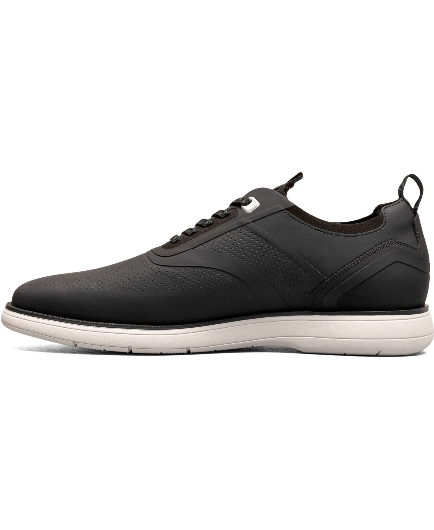 Обувь Stacy Adams Men's Everidge Plain Toe Elastic Lace Shoe, цвет: Чёрный — фото 5