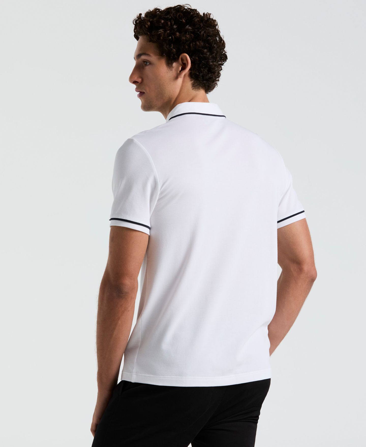 Мужское поло Original Penguin Earl Pique Short-Sleeve Polo Shirt, цвет: Яркий белый — фото 4