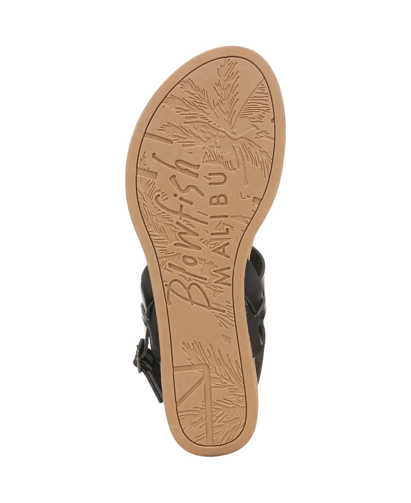 Женские сандалии Blowfish Malibu Arcadia Low Wedge Slingback, цвет: Чёрная искусственная кожа — фото 5