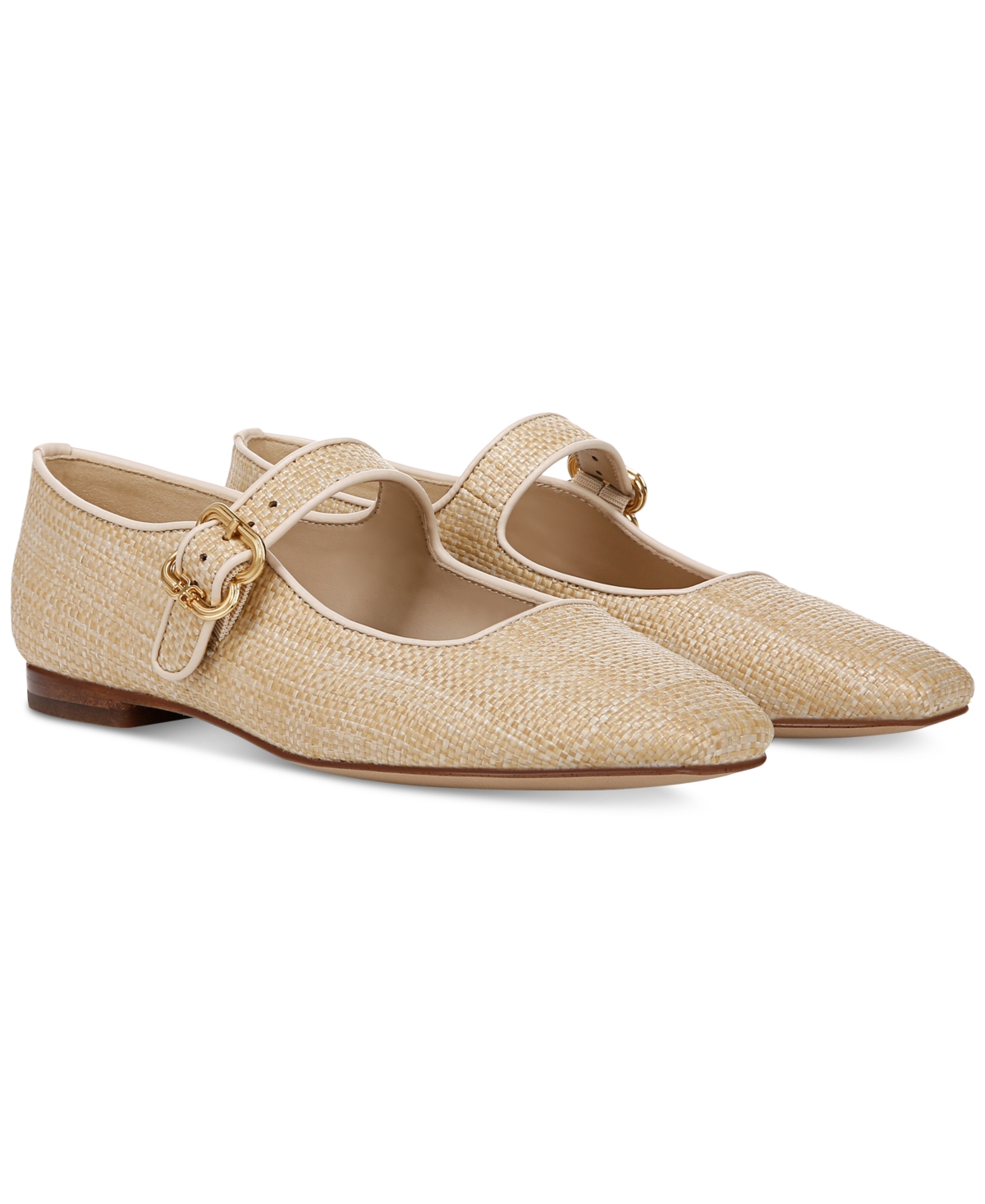 Sam Edelman Michaela Ballet Flats Bleached Beechwood In Bleached Beechwood,ecru Sand