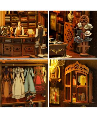 DIY Book Nook Kit DIY Miniature House Kit Dollhouse Booknook Tiny House Decor 3D Wooden Puzzle, Bookshelf Decor, Gifts (The Royal Seamstress
