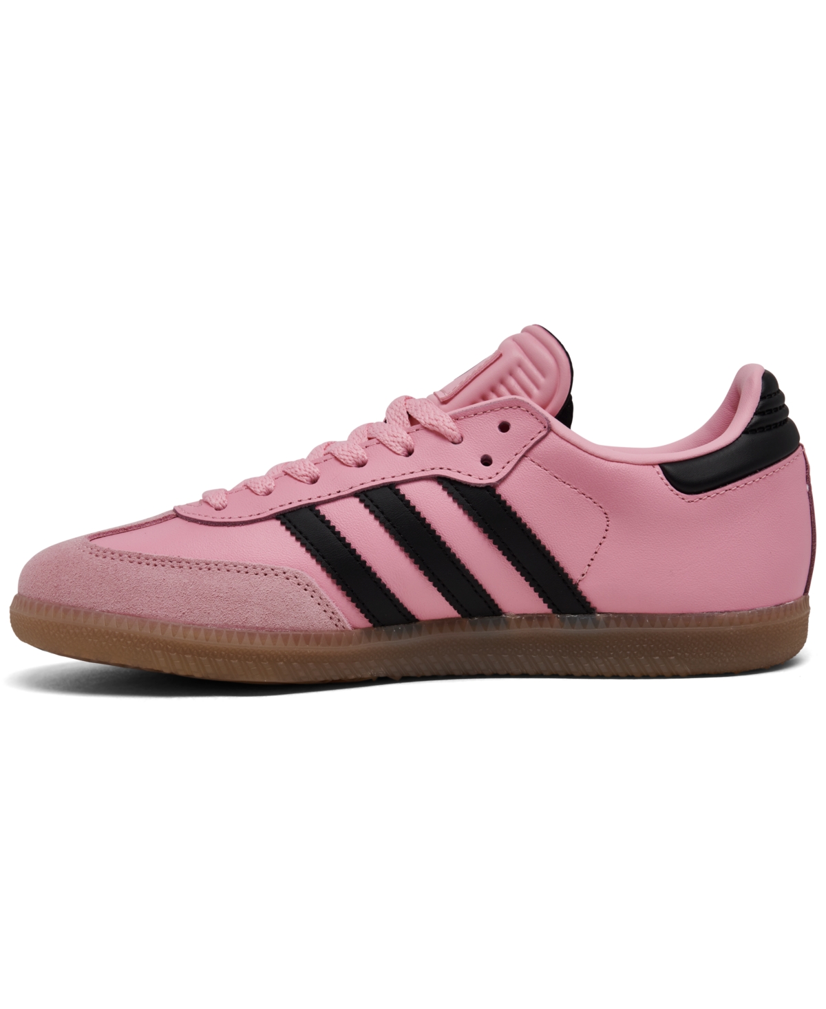 Adidas Originals Adidas Samba Inter Miami Cf Leather Trainer In Pink,black