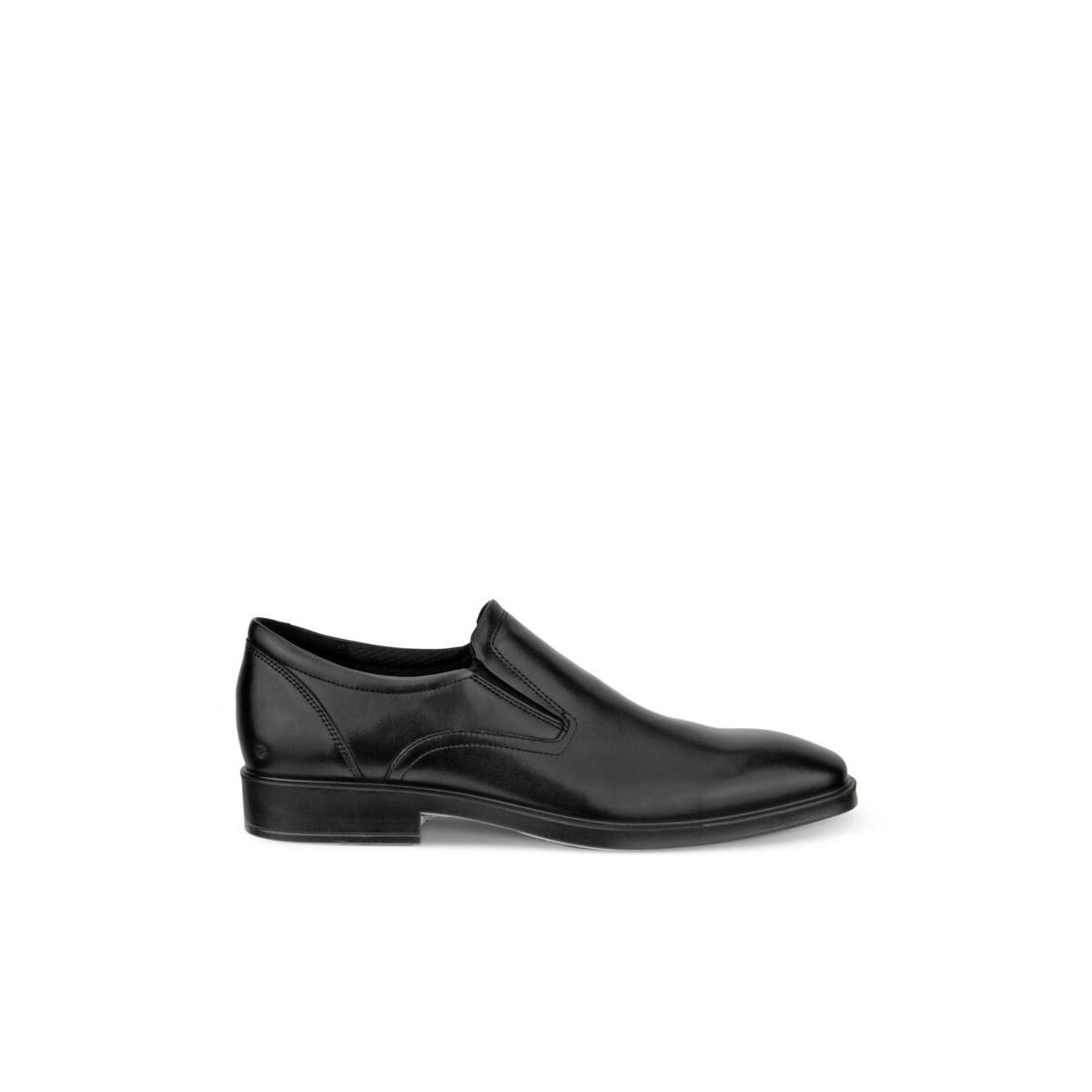 Ecco Men's Metropole Milan Plain Toe Slip-on Shoe In Black