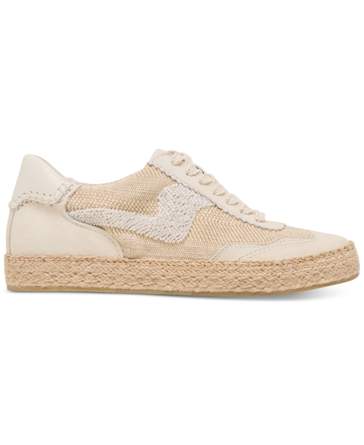 Dolce Vita Notice Beaded Mesh Sneaker In Natural Multi