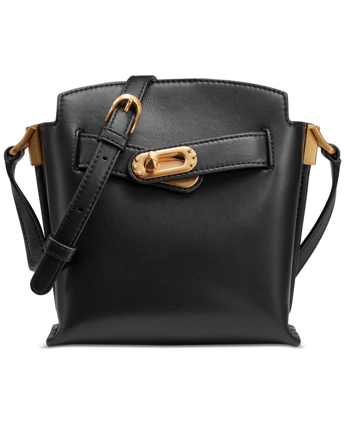 Bridgehampton Turnlock Crossbody - Black/gold
