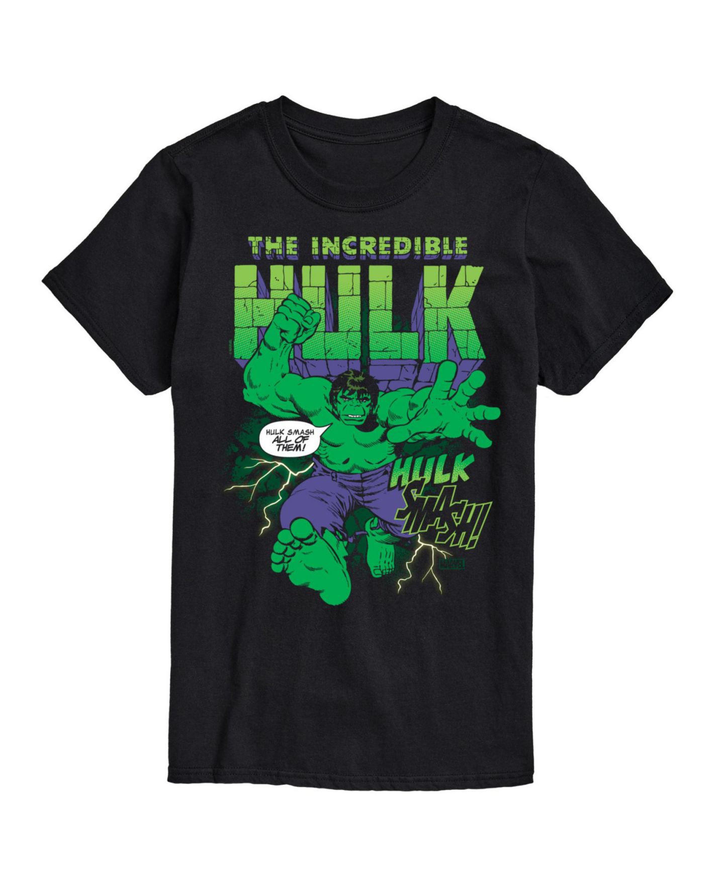Мужская футболка AIRWAVES Hulk Short Sleeve, цвет: Чёрный — фото 1