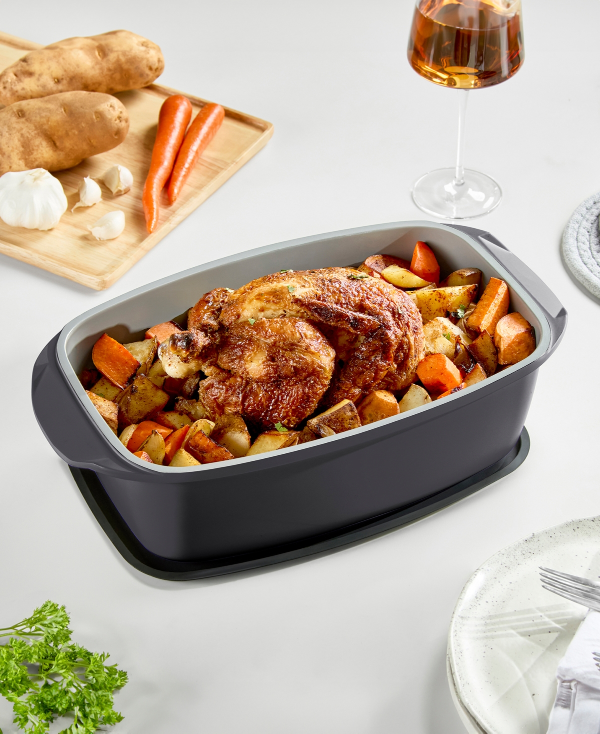 Dash Smartstore 7-in-1 Multipurpose Cookware And Steamer Set In Forged Iron
