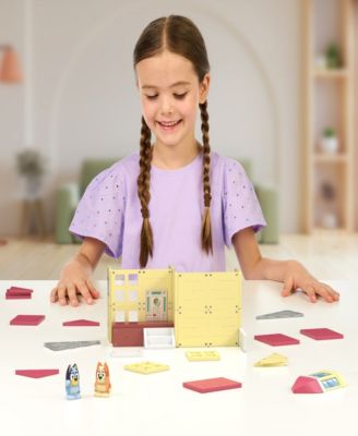 Bluey Heeler Home Magnetic Tiles Playset, 46 Piece