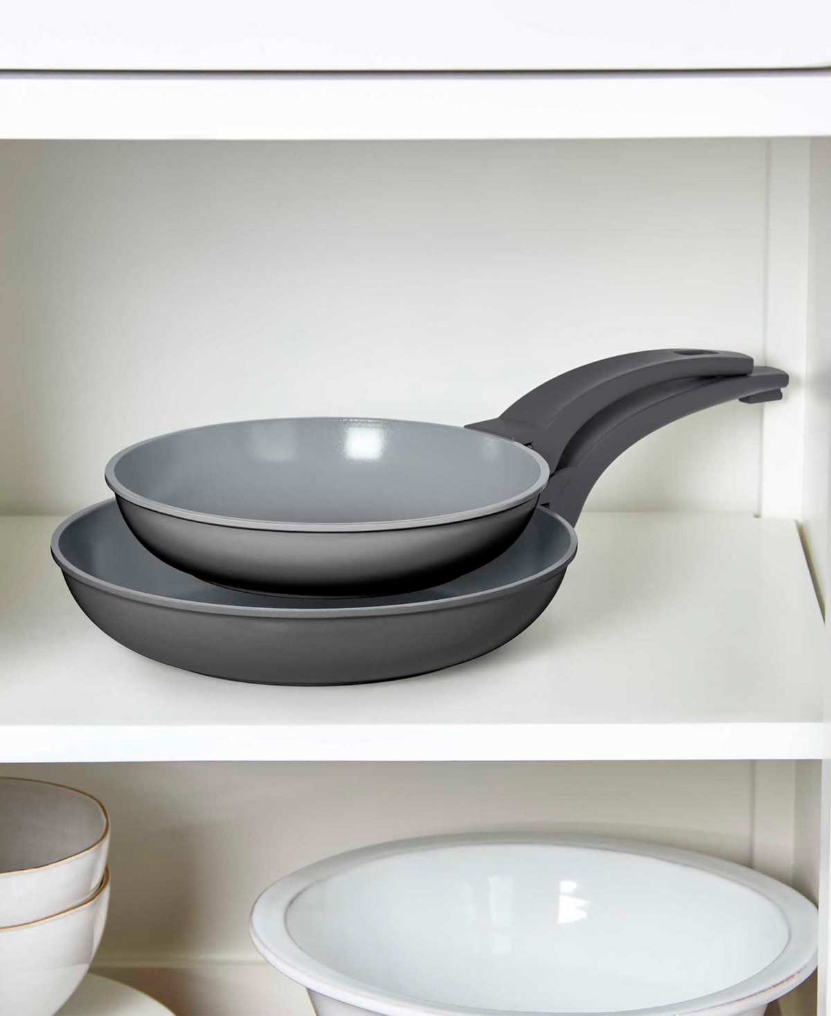 DASH SMARTSTORE 8" AND 9.5" NESTING NONSTICK FRYPAN SET 