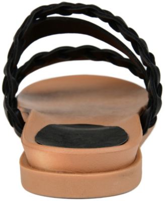 Women's Colette Braided Strappy Open Toe Flat Sandals