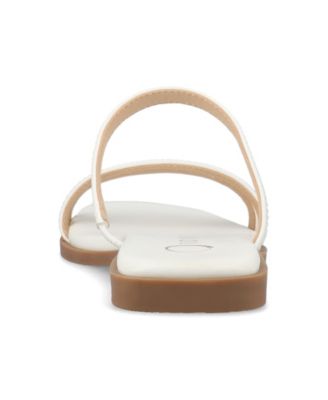 Women's Brisa Multi Strap Slip On Flat Sandals