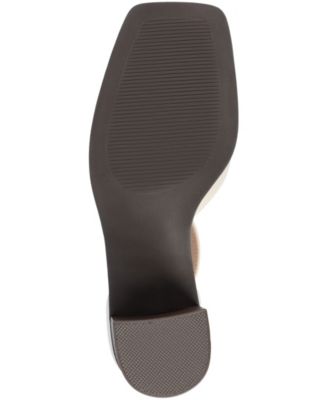 Women's Evangeline Block Heel Square Toe Pumps