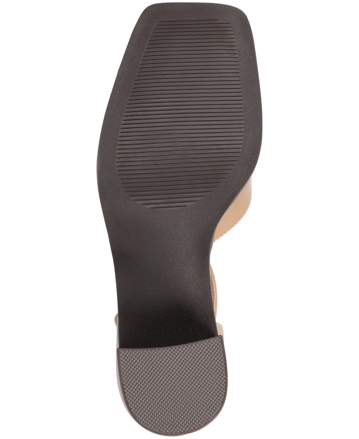 Journee Collection Women's Evangeline Square Toe Pumps In Patent,nude