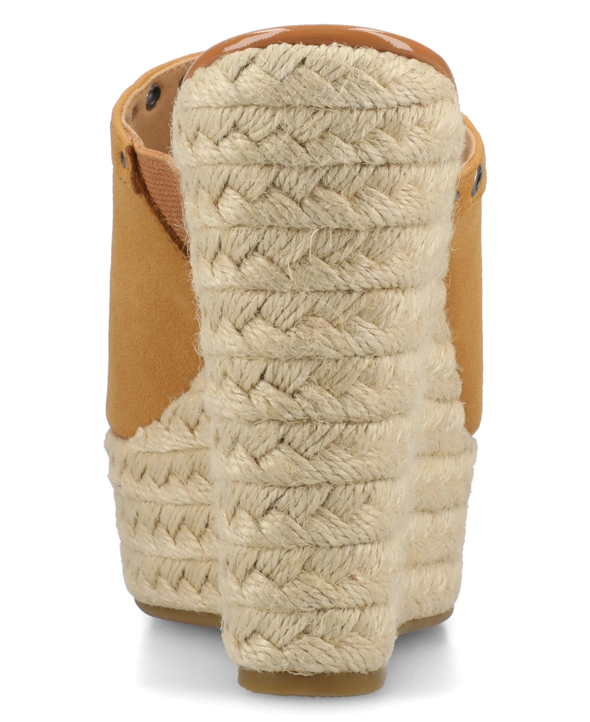 Journee Collection Yari Platform Wedge Espadrille Sandal In Cognac