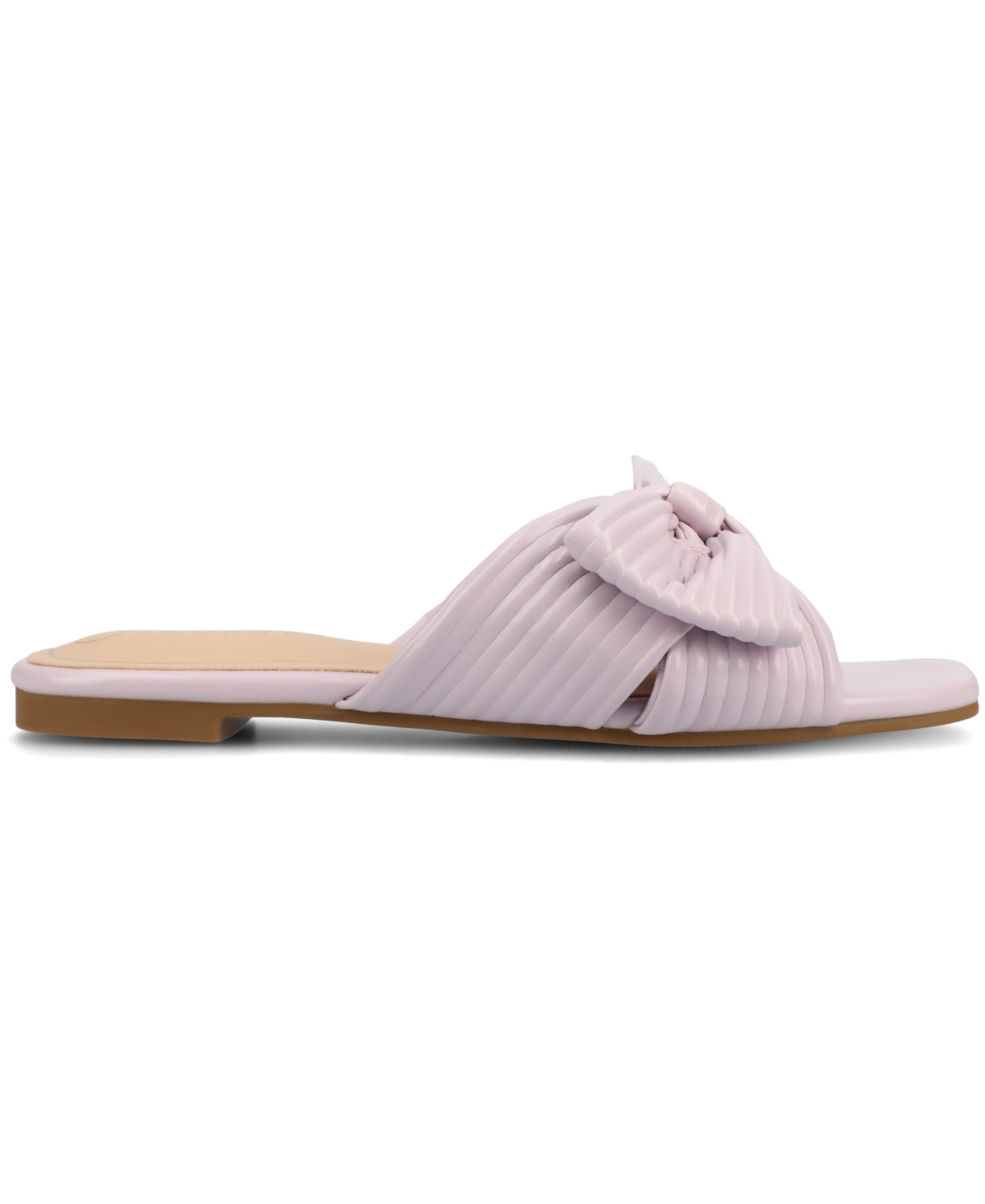 JOURNEE COLLECTION WOMEN'S SERLINA BOW FLAT SANDALS 