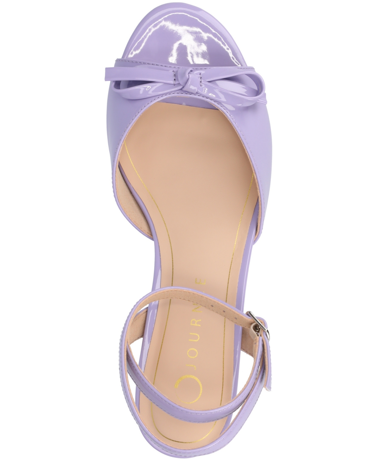 Journee Collection Women's Jennifer Ankle Strap Sandals In Lilac