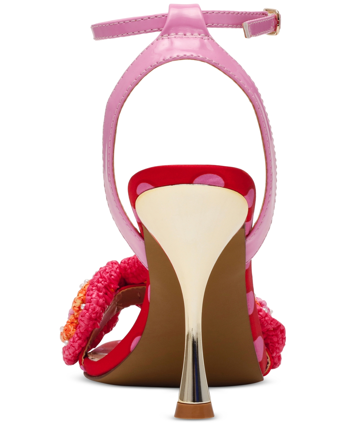 Shop Betsey Johnson Women's Ainsleyy Macrame Dress Sandals In Red Multi