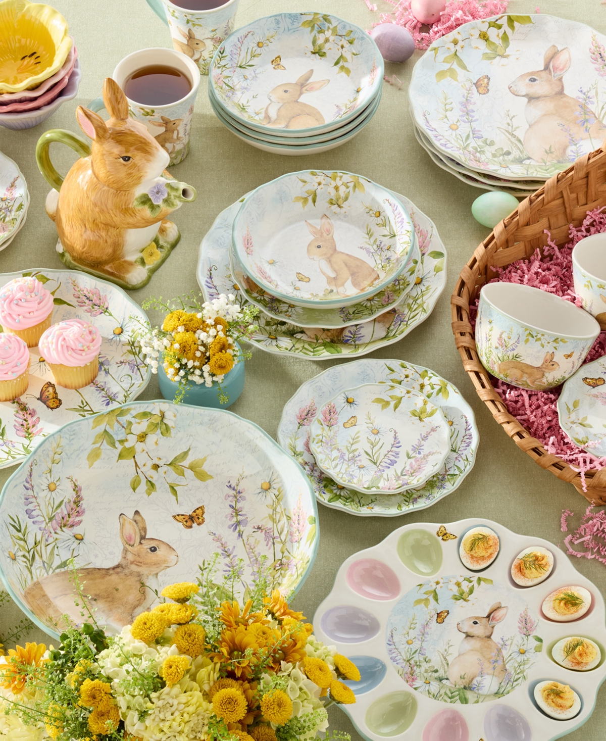 Certified International Easter Meadow Deep Bowl In Miscellaneous