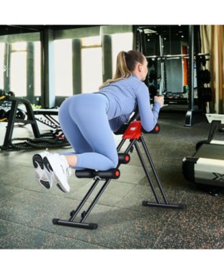 Foldable Adjustable Core Abdominal Trainer with 3 Adjustable Resistance and LCD Display