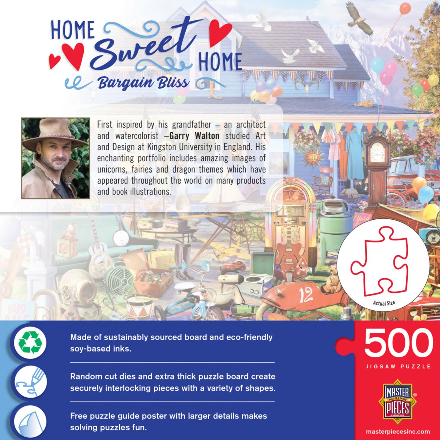 Детский пазл MasterPieces Puzzles Home Sweet Home - Bargain Bliss 500 Piece Jigsaw Puzzle — фото 2