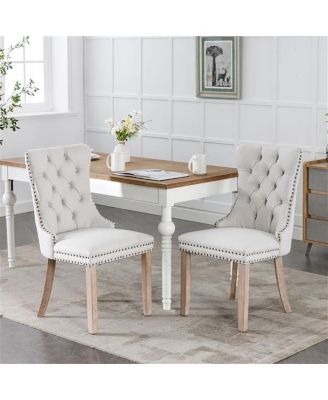 Modern High-End Tufted Contemporary Flax Upholstered Dining Chair for Elegant Dining Rooms