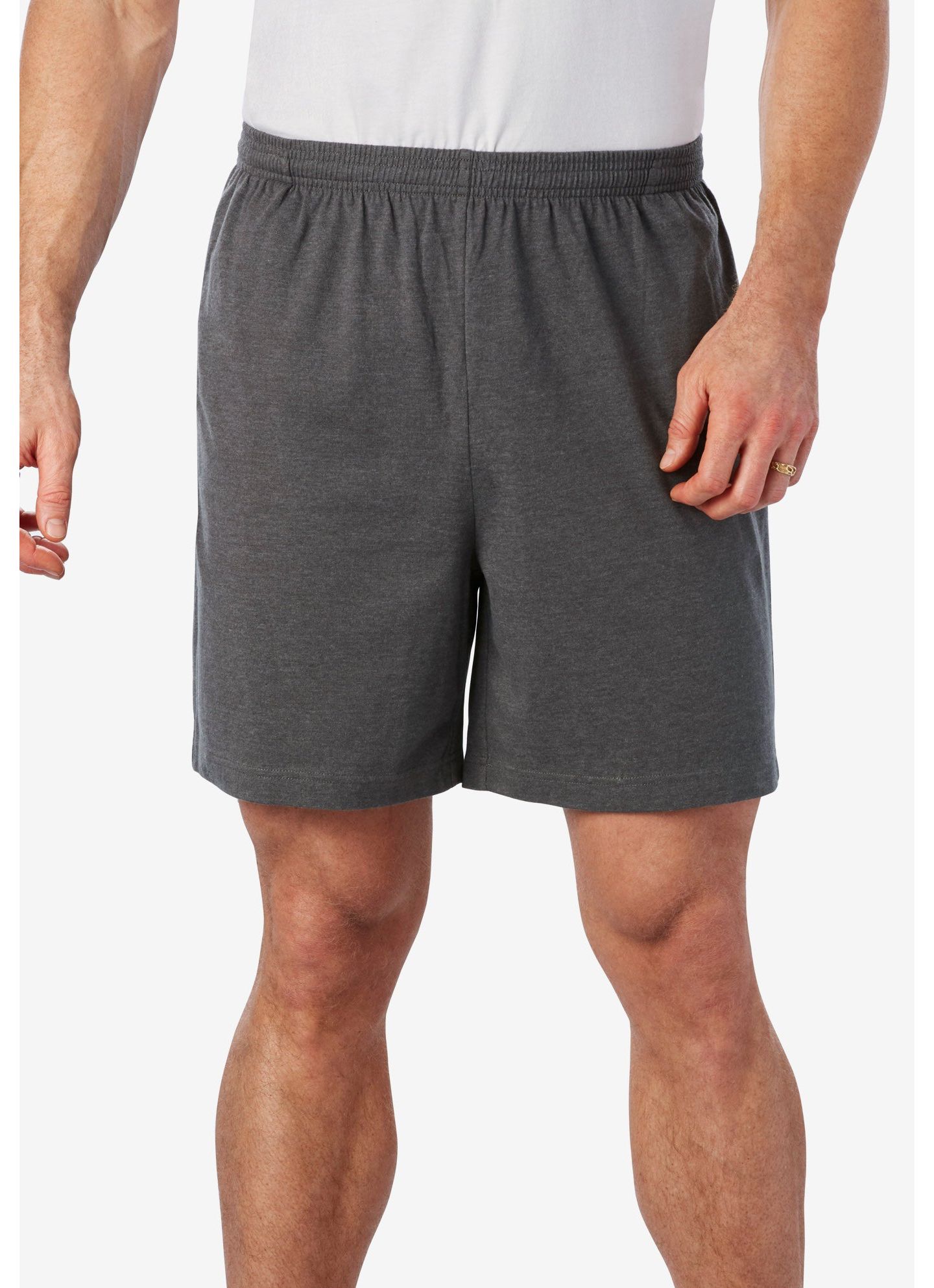 Мужские шорты KingSize Lightweight Jersey Shorts 3-Pack, цвет: Assorted Basic — фото 2