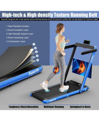 2.25HP 2 in 1 Folding Treadmill with APP Speaker Remote Control