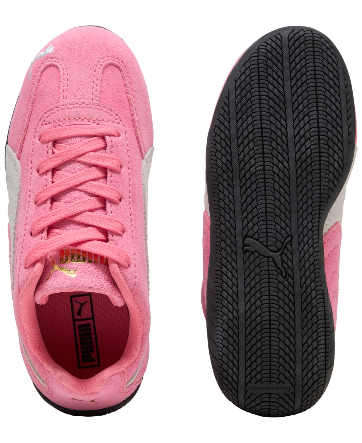Puma Little Girls' Speedcat Casual Sneakers From Finish Line In Pink