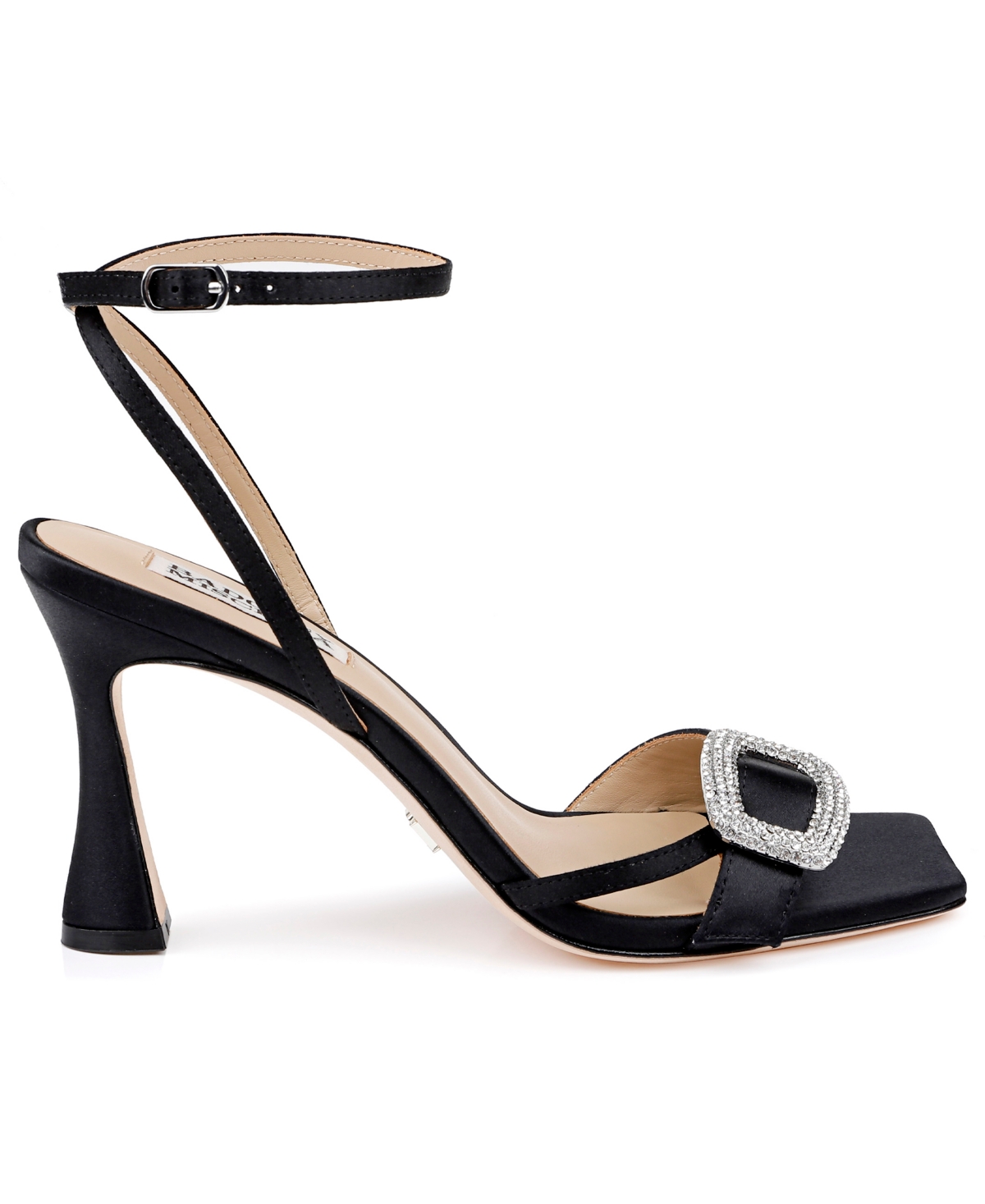 BADGLEY MISCHKA WOMEN'S JUDITH SQUARE TOE EVENING SANDALS 