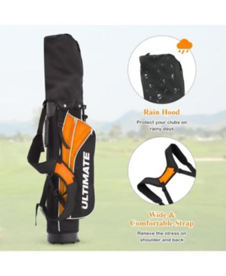 Set of 5 Ultimate 31" Portable Junior Complete Golf Club Set for Kids Age 11+