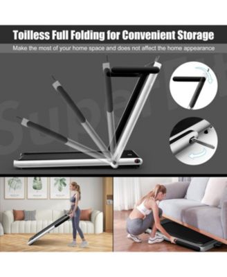 2.25HP 2 in 1 Folding Treadmill with APP Speaker Remote Control