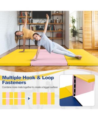 6 x 2 FT Tri-Fold Gym Mat with Handles and Removable Zippered Cover