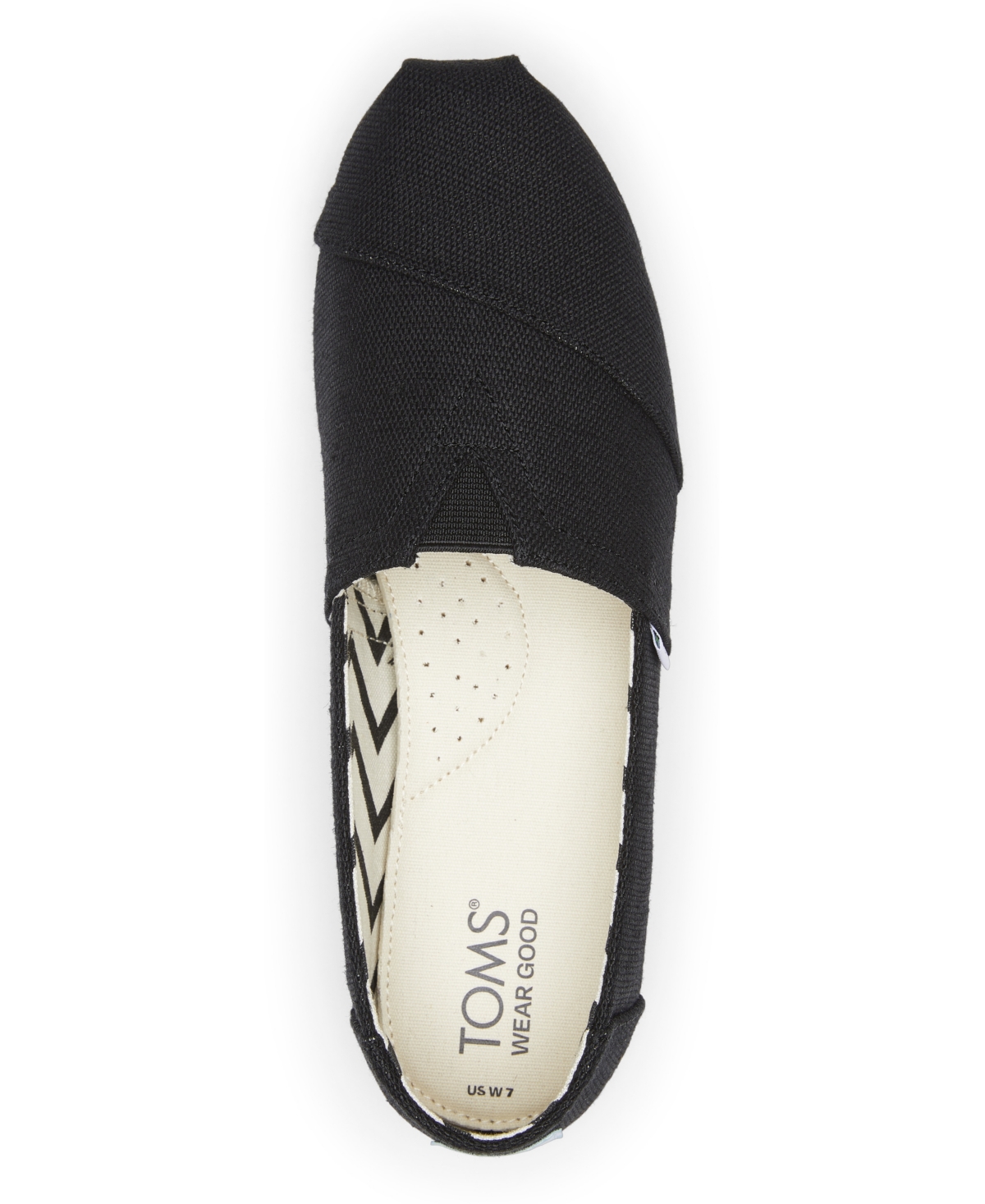 Shop Toms Women's Alpargata Classic Heritage Canvas Slip-on Flats In Black Heritage Canvas