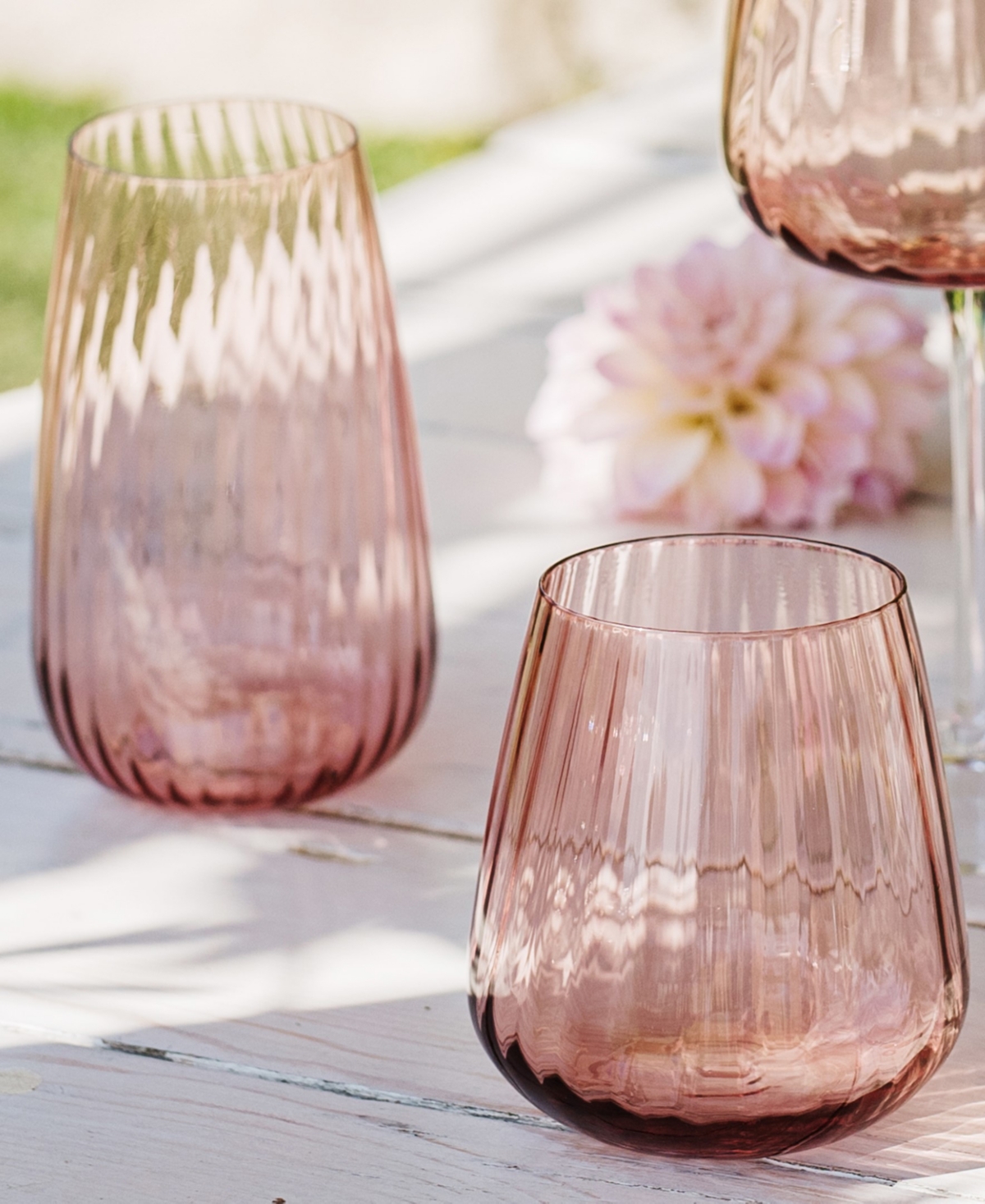 Vietri Francesca Highball Glass In Pink