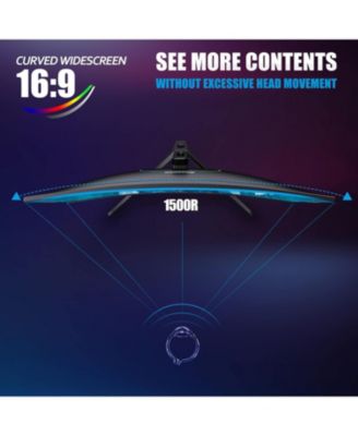 LED Rechargeable Wireless Mouse and 27 Inch Curved Computer Monitor 165hz 2560 x 1440p with 2HDMI