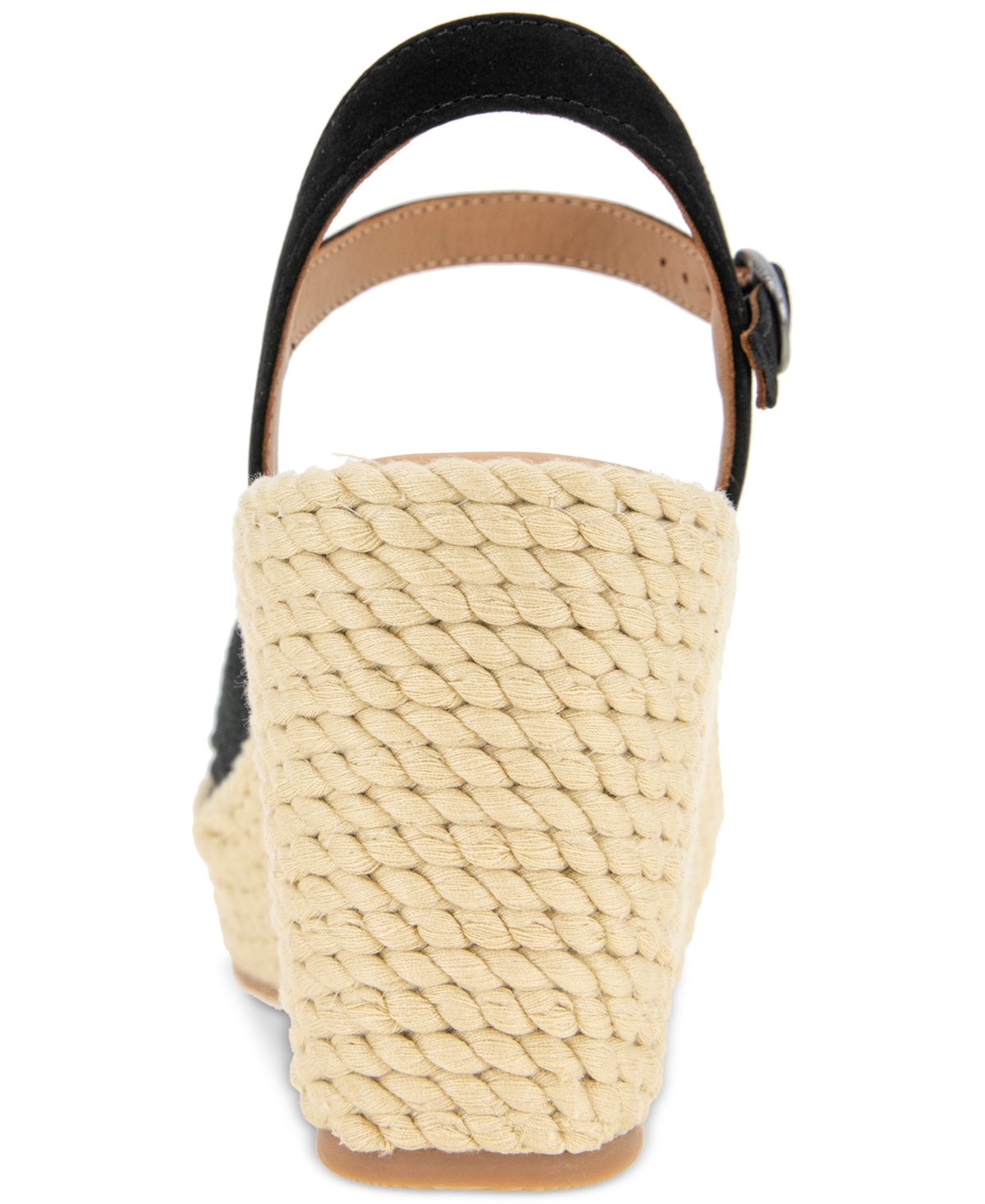 Shop Gentle Souls Women's Nola Platform Wedge Sandals In Black Fabric