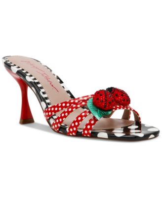 Women's Clovr Ladybug Embellished Dress Mules