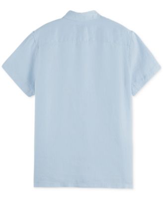 Men's Short-Sleeve Linen Shirt