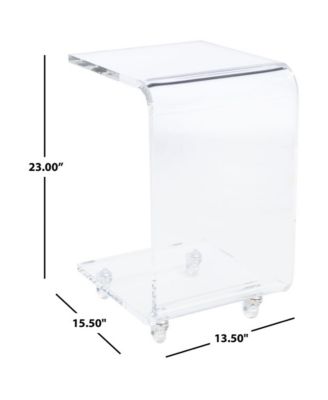 Rollins Acrylic Bar Cart