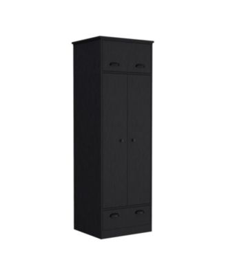 Tifton Particle Board  Armoire with Hinged Drawer, 2-Doors and 1-Drawer