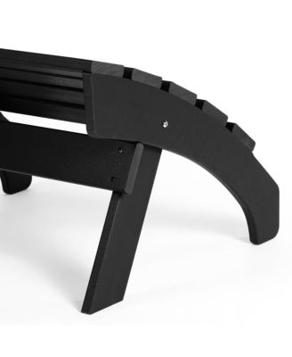 Outdoor Patio HDPE Adirondack Ottoman Footrest